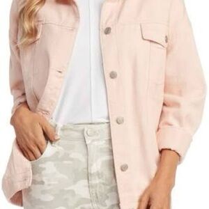 Mud Pie Light Pink Jean Jacket